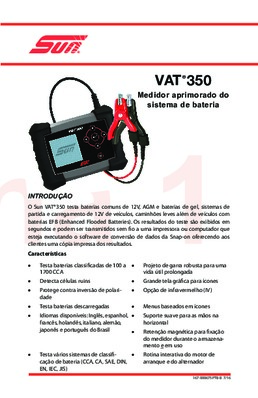 VAT 350 - Manual de Uso